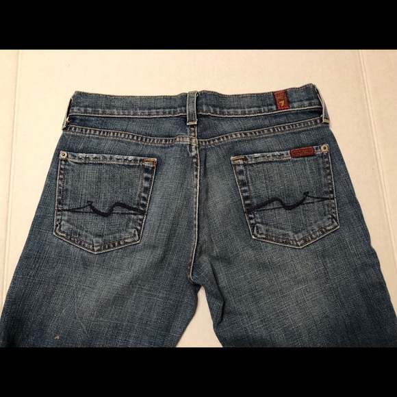 👖7FAMK Bootcut Blue Jeans Size 26 - Picture 4 of 8